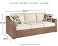 Beachcroft Outdoor Sofa with Coffee Table and End Table