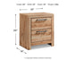 Ashley Express - Hyanna Two Drawer Night Stand