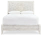 Paxberry Queen Panel Bed with Mirrored Dresser and 2 Nightstands