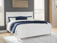 Fortman California King Panel Bed with Mirrored Dresser