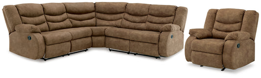 Partymate 2-Piece Sectional with Recliner