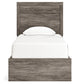 Ralinksi Twin Panel Bed with Mirrored Dresser and 2 Nightstands
